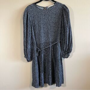 ✨ Abercrombie & Fitch Gray Black Leopard Cheetah Mini Dress XS